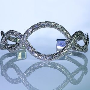 Artisan Sterling Silver Twist Cuff Bracelet